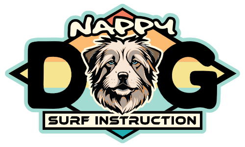 Nappy Dog Surf Instruction Logo